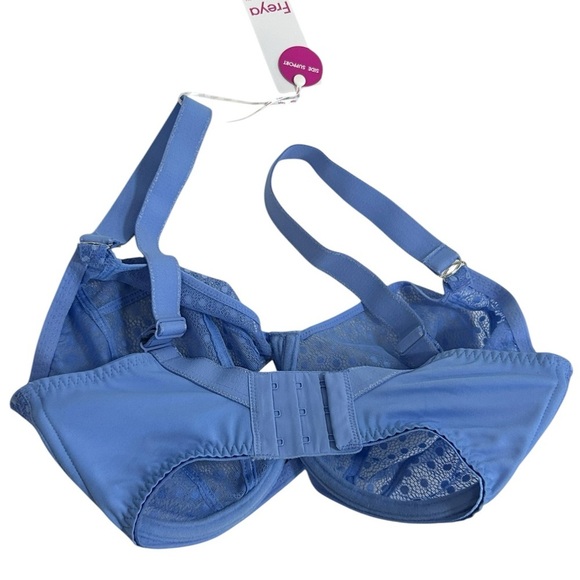 Freya Starlight Side Support Balcony Bra Blue Poseidon 28K NWT$60 - Picture 4 of 9